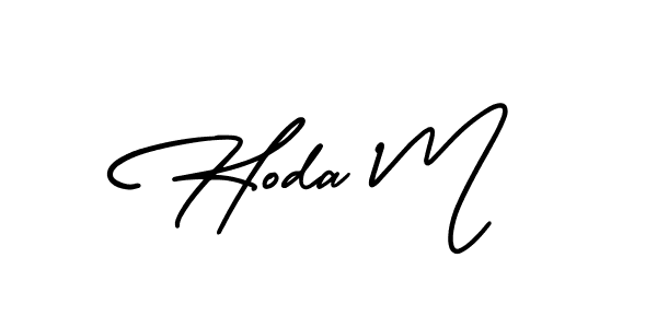 Make a beautiful signature design for name Hoda M. Use this online signature maker to create a handwritten signature for free. Hoda M signature style 3 images and pictures png