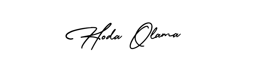 It looks lik you need a new signature style for name Hoda Olama. Design unique handwritten (AmerikaSignatureDemo-Regular) signature with our free signature maker in just a few clicks. Hoda Olama signature style 3 images and pictures png