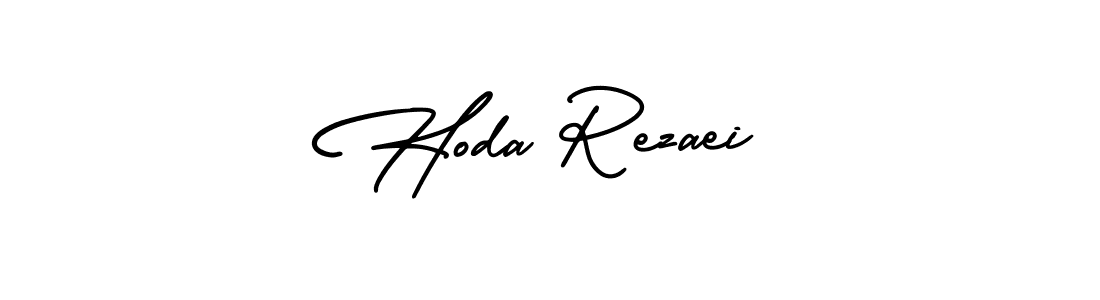 Make a short Hoda Rezaei signature style. Manage your documents anywhere anytime using AmerikaSignatureDemo-Regular. Create and add eSignatures, submit forms, share and send files easily. Hoda Rezaei signature style 3 images and pictures png