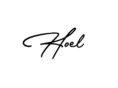 Design your own signature with our free online signature maker. With this signature software, you can create a handwritten (AmerikaSignatureDemo-Regular) signature for name Hoel. Hoel signature style 3 images and pictures png