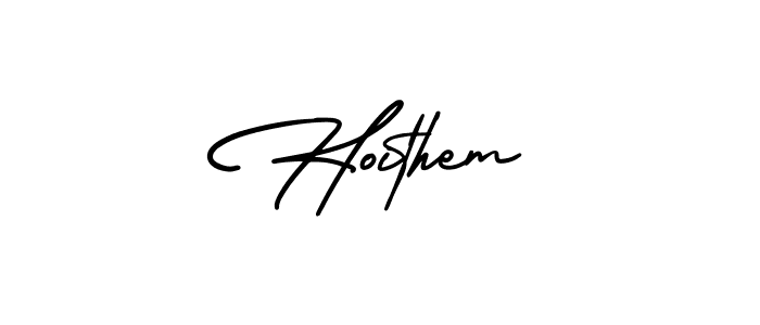 How to make Hoithem signature? AmerikaSignatureDemo-Regular is a professional autograph style. Create handwritten signature for Hoithem name. Hoithem signature style 3 images and pictures png