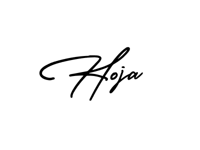 Design your own signature with our free online signature maker. With this signature software, you can create a handwritten (AmerikaSignatureDemo-Regular) signature for name Hoja. Hoja signature style 3 images and pictures png