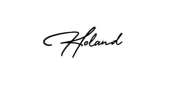 Make a beautiful signature design for name Holand. With this signature (AmerikaSignatureDemo-Regular) style, you can create a handwritten signature for free. Holand signature style 3 images and pictures png