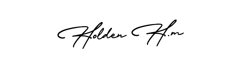 How to Draw Holden H.m signature style? AmerikaSignatureDemo-Regular is a latest design signature styles for name Holden H.m. Holden H.m signature style 3 images and pictures png