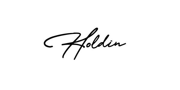 Make a beautiful signature design for name Holdin. With this signature (AmerikaSignatureDemo-Regular) style, you can create a handwritten signature for free. Holdin signature style 3 images and pictures png