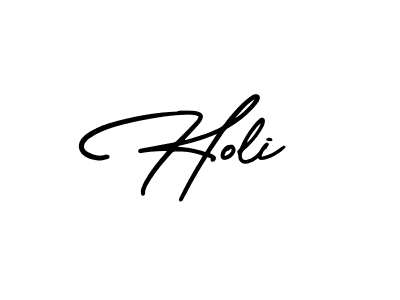 Make a beautiful signature design for name Holi. With this signature (AmerikaSignatureDemo-Regular) style, you can create a handwritten signature for free. Holi signature style 3 images and pictures png