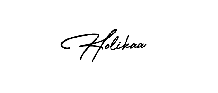 How to make Holikaa signature? AmerikaSignatureDemo-Regular is a professional autograph style. Create handwritten signature for Holikaa name. Holikaa signature style 3 images and pictures png