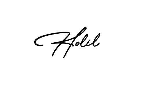 if you are searching for the best signature style for your name Holil. so please give up your signature search. here we have designed multiple signature styles  using AmerikaSignatureDemo-Regular. Holil signature style 3 images and pictures png