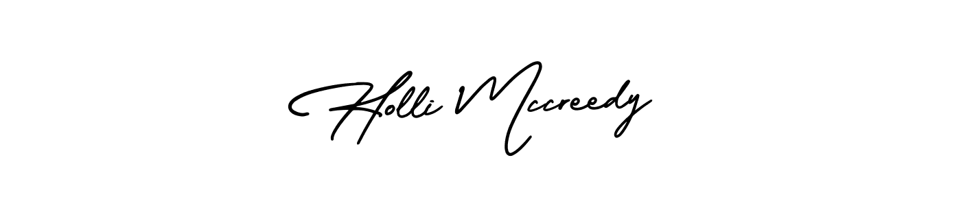 Make a beautiful signature design for name Holli Mccreedy. With this signature (AmerikaSignatureDemo-Regular) style, you can create a handwritten signature for free. Holli Mccreedy signature style 3 images and pictures png