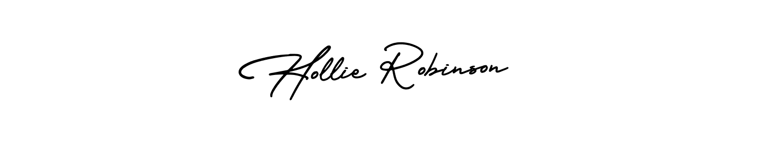 The best way (AmerikaSignatureDemo-Regular) to make a short signature is to pick only two or three words in your name. The name Hollie Robinson include a total of six letters. For converting this name. Hollie Robinson signature style 3 images and pictures png