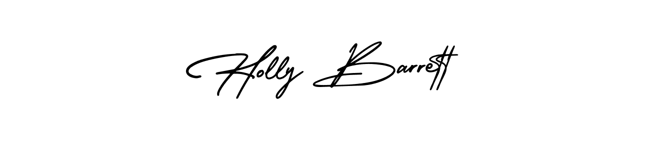It looks lik you need a new signature style for name Holly Barrett. Design unique handwritten (AmerikaSignatureDemo-Regular) signature with our free signature maker in just a few clicks. Holly Barrett signature style 3 images and pictures png