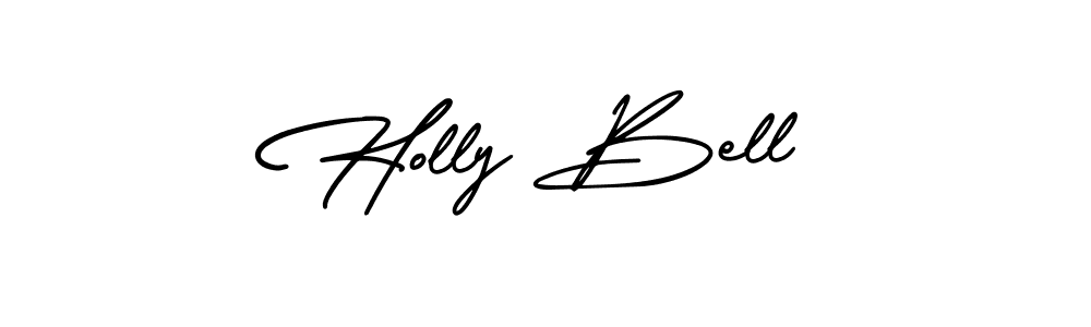 You should practise on your own different ways (AmerikaSignatureDemo-Regular) to write your name (Holly Bell) in signature. don't let someone else do it for you. Holly Bell signature style 3 images and pictures png