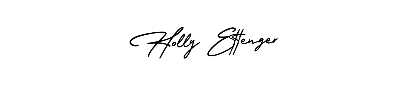 Holly Ettenger stylish signature style. Best Handwritten Sign (AmerikaSignatureDemo-Regular) for my name. Handwritten Signature Collection Ideas for my name Holly Ettenger. Holly Ettenger signature style 3 images and pictures png