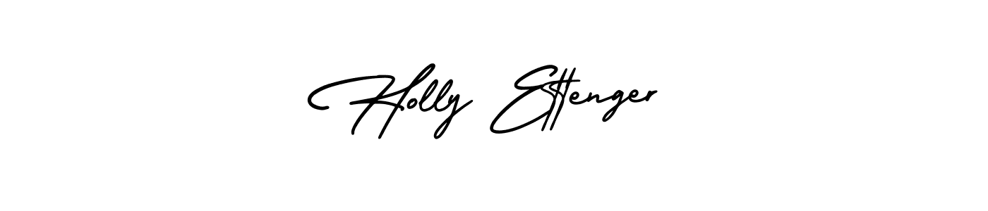 How to make Holly Ettenger name signature. Use AmerikaSignatureDemo-Regular style for creating short signs online. This is the latest handwritten sign. Holly Ettenger signature style 3 images and pictures png