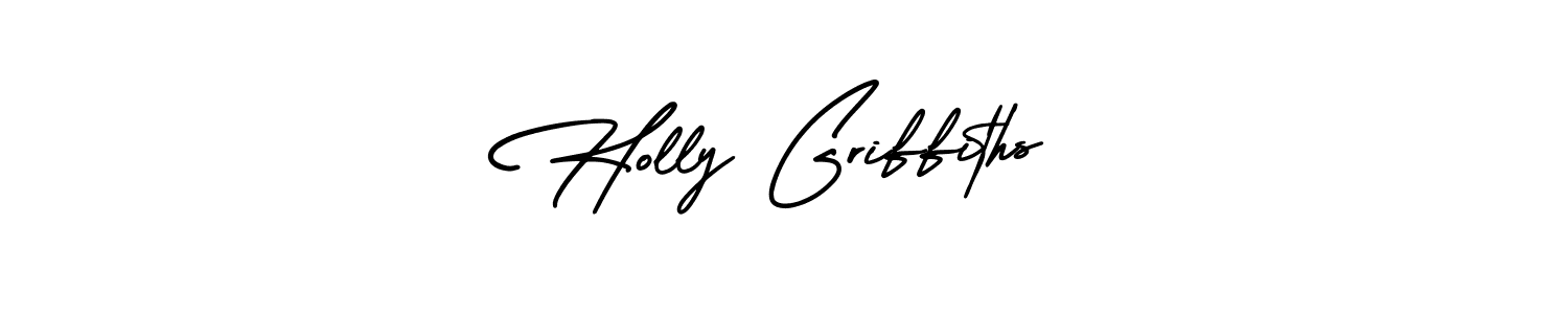 Create a beautiful signature design for name Holly Griffiths. With this signature (AmerikaSignatureDemo-Regular) fonts, you can make a handwritten signature for free. Holly Griffiths signature style 3 images and pictures png