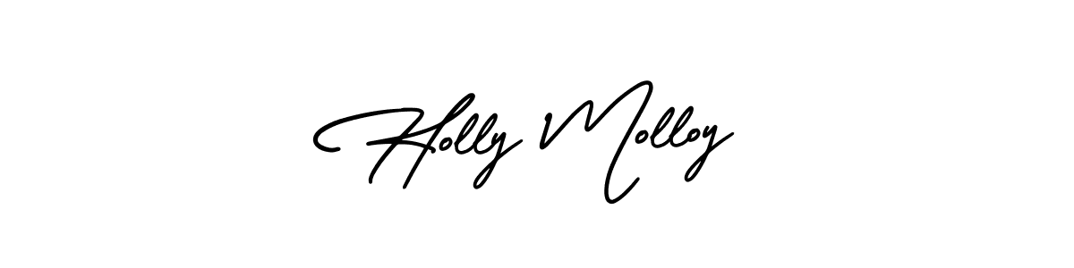 Use a signature maker to create a handwritten signature online. With this signature software, you can design (AmerikaSignatureDemo-Regular) your own signature for name Holly Molloy. Holly Molloy signature style 3 images and pictures png