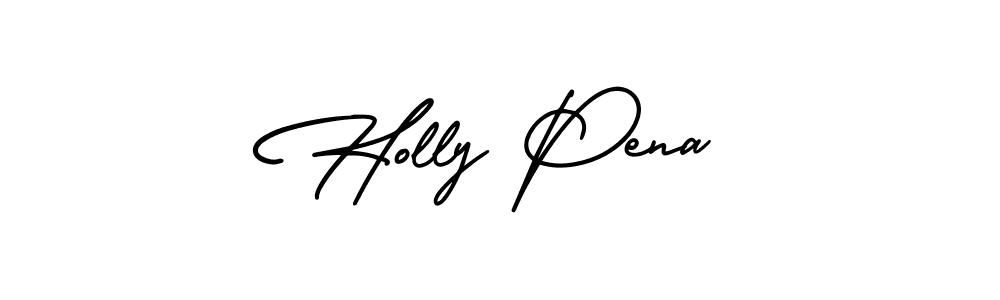 How to make Holly Pena signature? AmerikaSignatureDemo-Regular is a professional autograph style. Create handwritten signature for Holly Pena name. Holly Pena signature style 3 images and pictures png