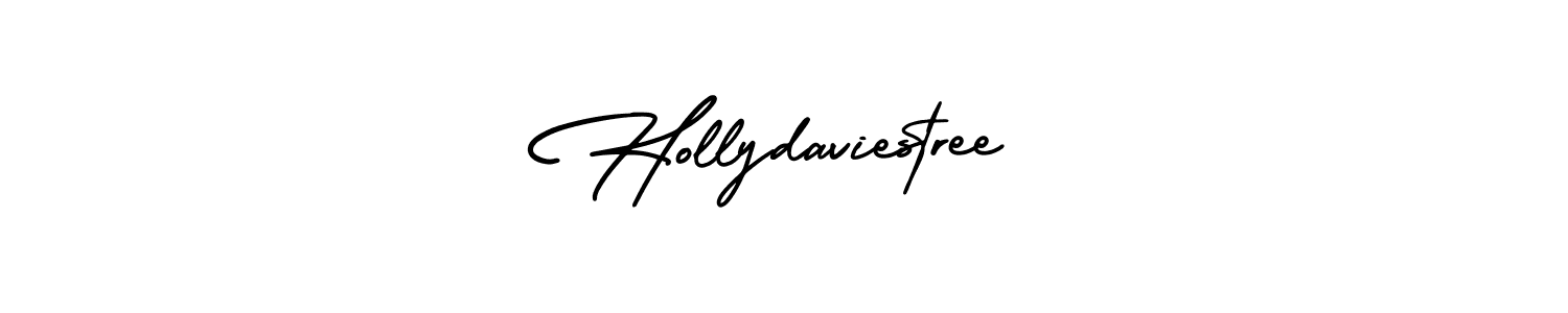 Hollydaviestree stylish signature style. Best Handwritten Sign (AmerikaSignatureDemo-Regular) for my name. Handwritten Signature Collection Ideas for my name Hollydaviestree. Hollydaviestree signature style 3 images and pictures png