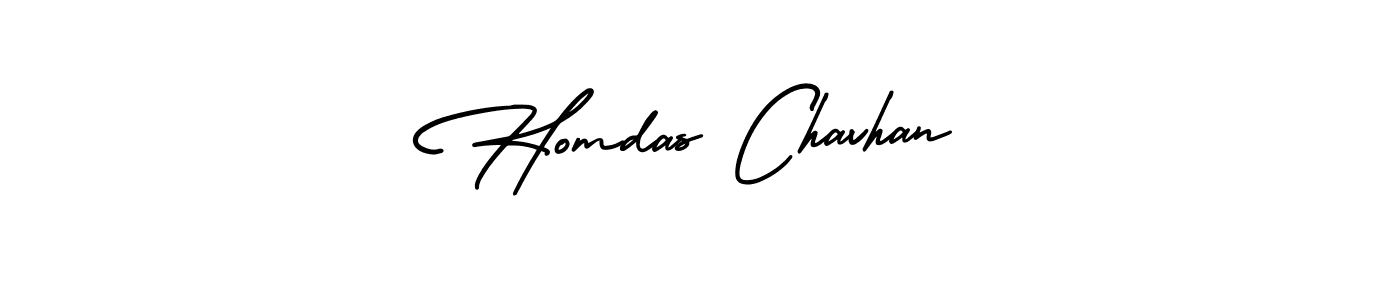 Create a beautiful signature design for name Homdas Chavhan. With this signature (AmerikaSignatureDemo-Regular) fonts, you can make a handwritten signature for free. Homdas Chavhan signature style 3 images and pictures png
