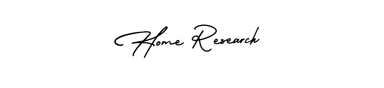 Make a beautiful signature design for name Home Research. With this signature (AmerikaSignatureDemo-Regular) style, you can create a handwritten signature for free. Home Research signature style 3 images and pictures png