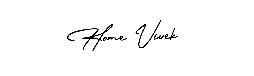 Also You can easily find your signature by using the search form. We will create Home Vivek name handwritten signature images for you free of cost using AmerikaSignatureDemo-Regular sign style. Home Vivek signature style 3 images and pictures png