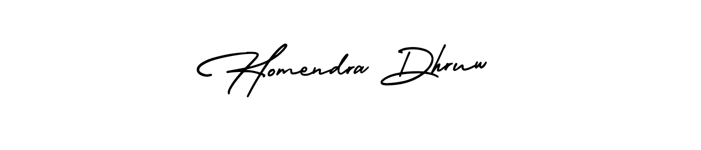 You can use this online signature creator to create a handwritten signature for the name Homendra Dhruw. This is the best online autograph maker. Homendra Dhruw signature style 3 images and pictures png