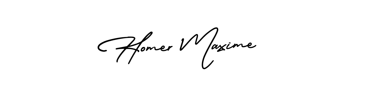 Best and Professional Signature Style for Homer Maxime. AmerikaSignatureDemo-Regular Best Signature Style Collection. Homer Maxime signature style 3 images and pictures png