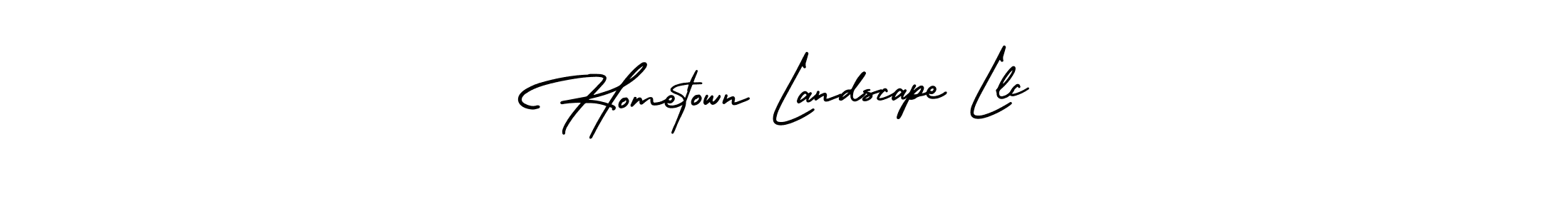 Also we have Hometown Landscape Llc name is the best signature style. Create professional handwritten signature collection using AmerikaSignatureDemo-Regular autograph style. Hometown Landscape Llc signature style 3 images and pictures png