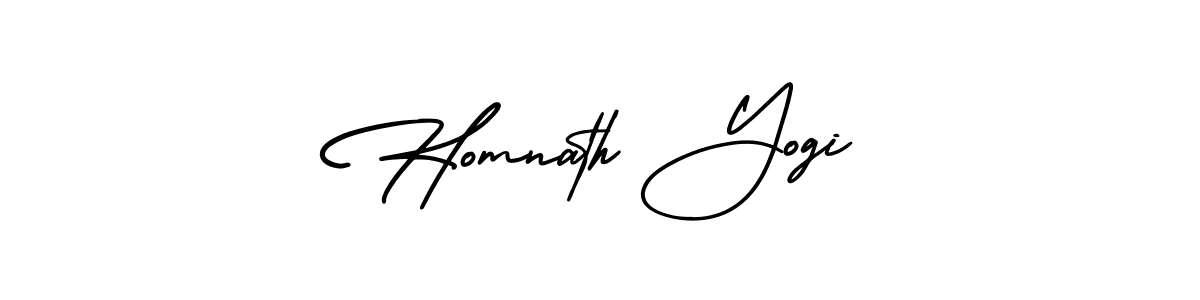 How to make Homnath Yogi signature? AmerikaSignatureDemo-Regular is a professional autograph style. Create handwritten signature for Homnath Yogi name. Homnath Yogi signature style 3 images and pictures png