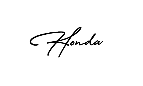 How to make Honda name signature. Use AmerikaSignatureDemo-Regular style for creating short signs online. This is the latest handwritten sign. Honda signature style 3 images and pictures png