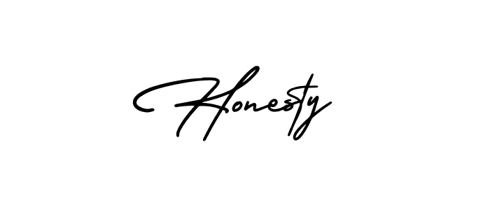 How to make Honesty signature? AmerikaSignatureDemo-Regular is a professional autograph style. Create handwritten signature for Honesty name. Honesty signature style 3 images and pictures png