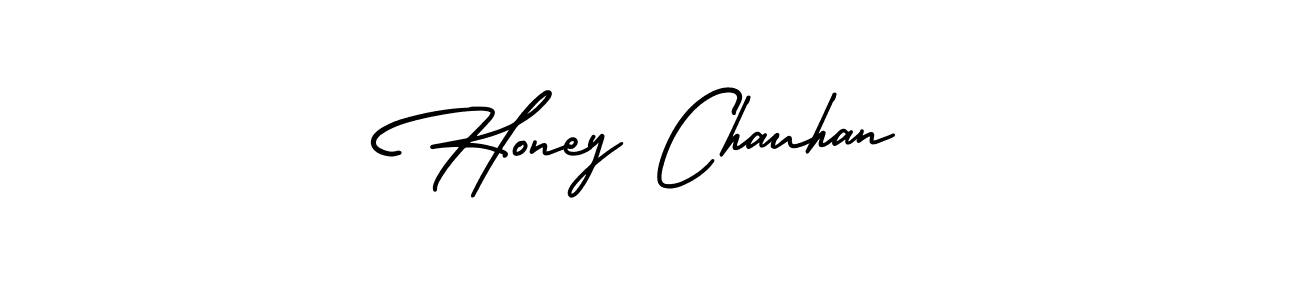 Design your own signature with our free online signature maker. With this signature software, you can create a handwritten (AmerikaSignatureDemo-Regular) signature for name Honey Chauhan. Honey Chauhan signature style 3 images and pictures png