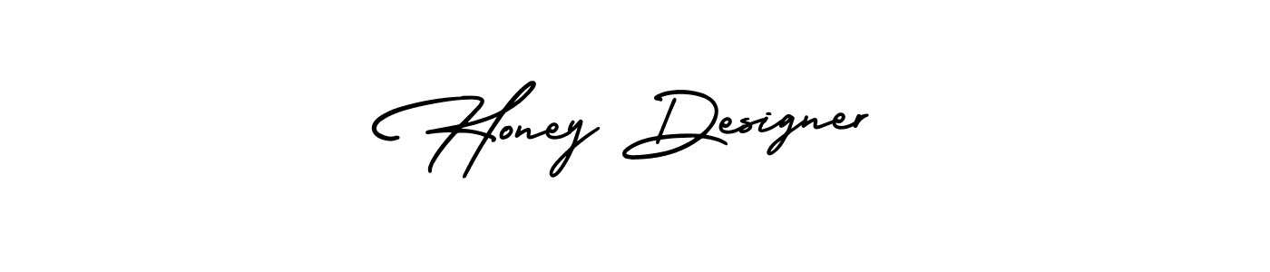 Honey Designer stylish signature style. Best Handwritten Sign (AmerikaSignatureDemo-Regular) for my name. Handwritten Signature Collection Ideas for my name Honey Designer. Honey Designer signature style 3 images and pictures png