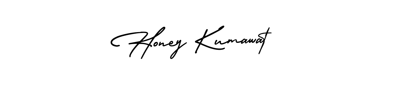 How to Draw Honey Kumawat signature style? AmerikaSignatureDemo-Regular is a latest design signature styles for name Honey Kumawat. Honey Kumawat signature style 3 images and pictures png