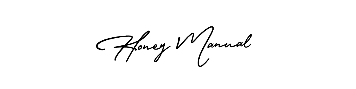 Design your own signature with our free online signature maker. With this signature software, you can create a handwritten (AmerikaSignatureDemo-Regular) signature for name Honey Manual. Honey Manual signature style 3 images and pictures png