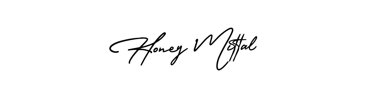 How to make Honey Mittal name signature. Use AmerikaSignatureDemo-Regular style for creating short signs online. This is the latest handwritten sign. Honey Mittal signature style 3 images and pictures png
