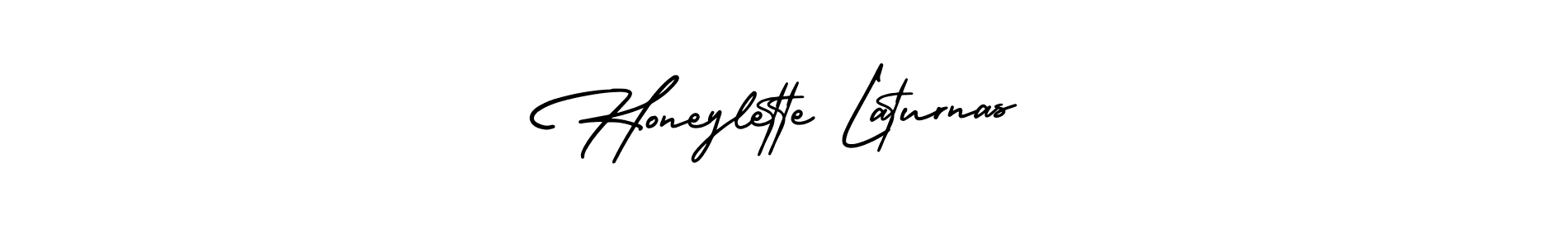 How to make Honeylette Laturnas name signature. Use AmerikaSignatureDemo-Regular style for creating short signs online. This is the latest handwritten sign. Honeylette Laturnas signature style 3 images and pictures png