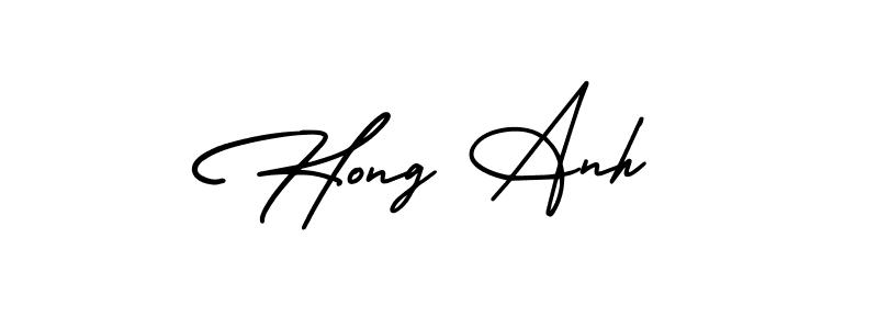 Also we have Hong Anh name is the best signature style. Create professional handwritten signature collection using AmerikaSignatureDemo-Regular autograph style. Hong Anh signature style 3 images and pictures png