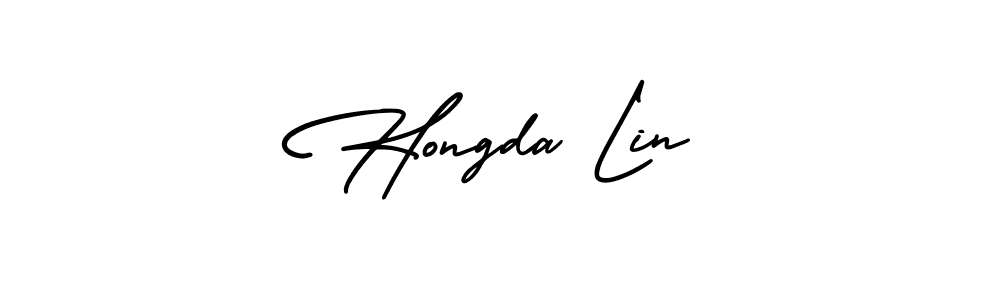 Once you've used our free online signature maker to create your best signature AmerikaSignatureDemo-Regular style, it's time to enjoy all of the benefits that Hongda Lin name signing documents. Hongda Lin signature style 3 images and pictures png