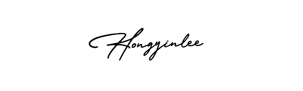 Create a beautiful signature design for name Hongyinlee. With this signature (AmerikaSignatureDemo-Regular) fonts, you can make a handwritten signature for free. Hongyinlee signature style 3 images and pictures png