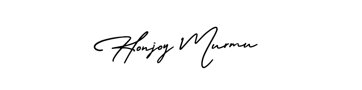 How to Draw Honjoy Murmu signature style? AmerikaSignatureDemo-Regular is a latest design signature styles for name Honjoy Murmu. Honjoy Murmu signature style 3 images and pictures png