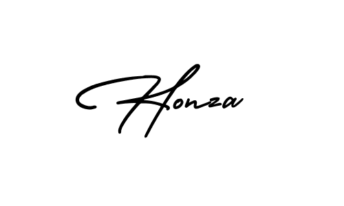 Create a beautiful signature design for name Honza. With this signature (AmerikaSignatureDemo-Regular) fonts, you can make a handwritten signature for free. Honza signature style 3 images and pictures png