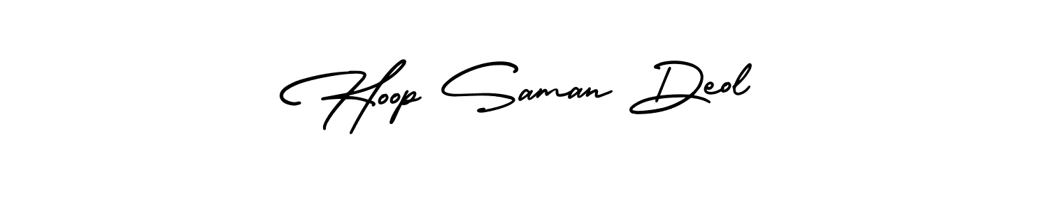 How to make Hoop Saman Deol signature? AmerikaSignatureDemo-Regular is a professional autograph style. Create handwritten signature for Hoop Saman Deol name. Hoop Saman Deol signature style 3 images and pictures png