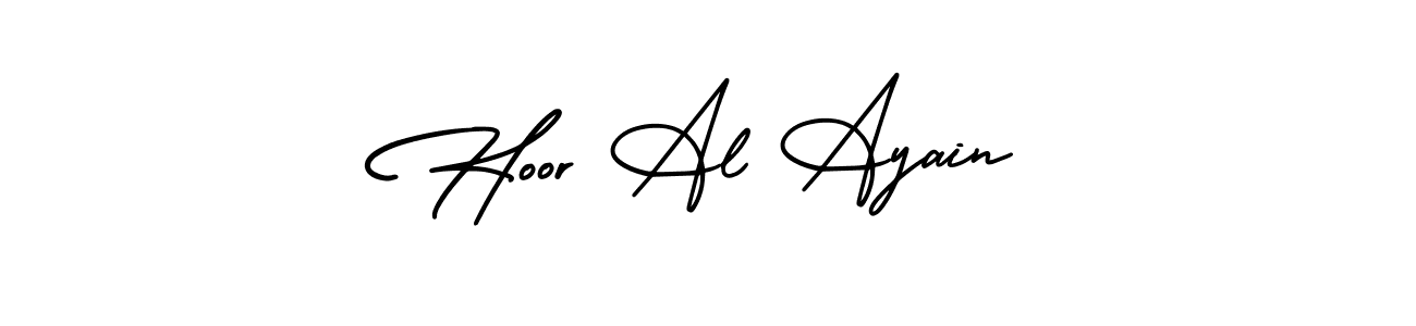 Also You can easily find your signature by using the search form. We will create Hoor Al Ayain name handwritten signature images for you free of cost using AmerikaSignatureDemo-Regular sign style. Hoor Al Ayain signature style 3 images and pictures png