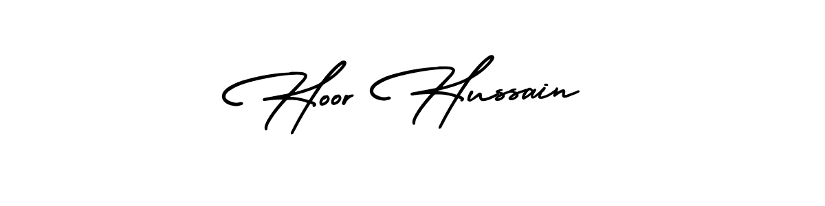 Hoor Hussain stylish signature style. Best Handwritten Sign (AmerikaSignatureDemo-Regular) for my name. Handwritten Signature Collection Ideas for my name Hoor Hussain. Hoor Hussain signature style 3 images and pictures png