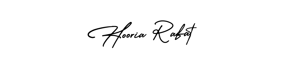 Hooria Rafat stylish signature style. Best Handwritten Sign (AmerikaSignatureDemo-Regular) for my name. Handwritten Signature Collection Ideas for my name Hooria Rafat. Hooria Rafat signature style 3 images and pictures png