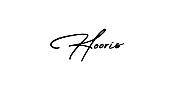 How to make Hooris name signature. Use AmerikaSignatureDemo-Regular style for creating short signs online. This is the latest handwritten sign. Hooris signature style 3 images and pictures png