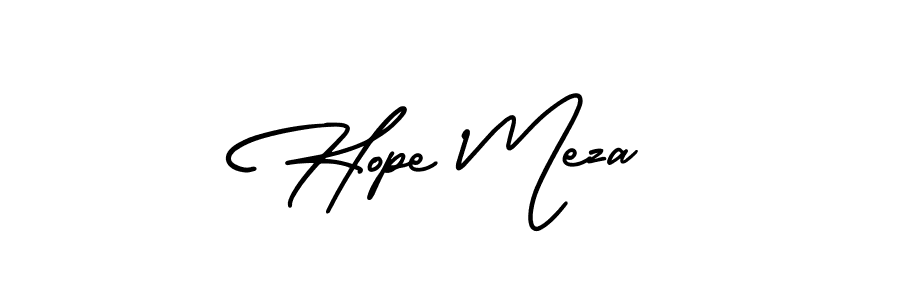 Best and Professional Signature Style for Hope Meza. AmerikaSignatureDemo-Regular Best Signature Style Collection. Hope Meza signature style 3 images and pictures png