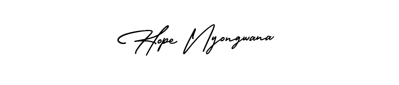 Here are the top 10 professional signature styles for the name Hope Nyongwana. These are the best autograph styles you can use for your name. Hope Nyongwana signature style 3 images and pictures png