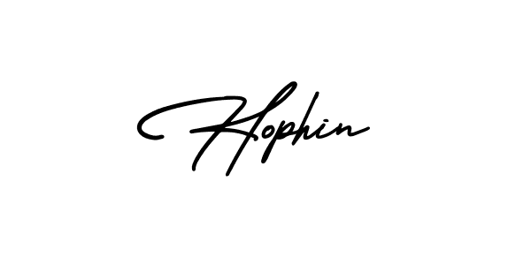 Hophin stylish signature style. Best Handwritten Sign (AmerikaSignatureDemo-Regular) for my name. Handwritten Signature Collection Ideas for my name Hophin. Hophin signature style 3 images and pictures png
